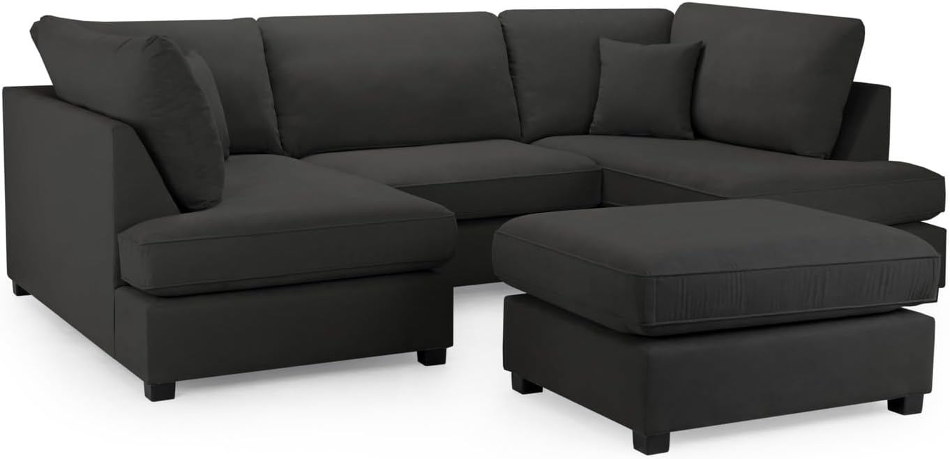 Carnaby Cinema Sofa Bed in Kensington Fabric Black