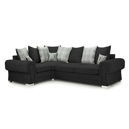 Verona 4 Seater Sofa Black