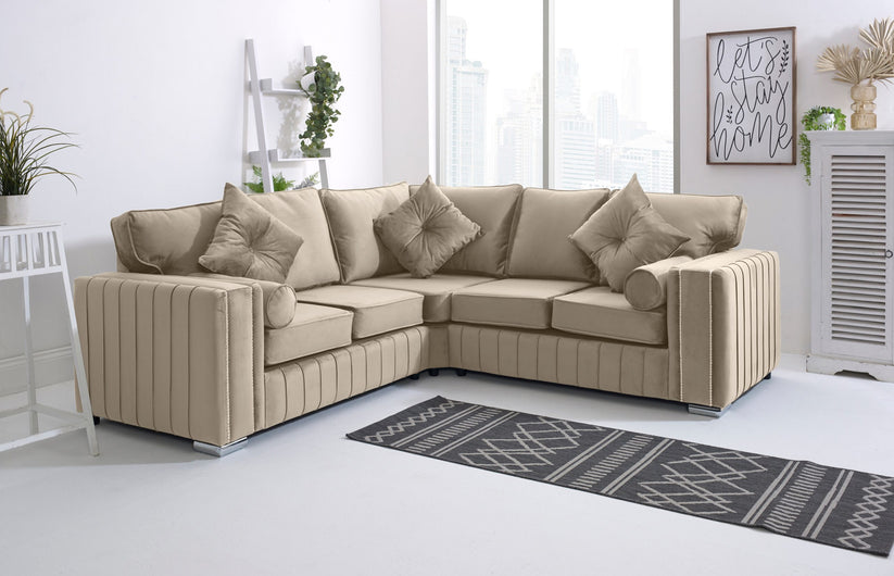 Layla Corner Sofa Cream