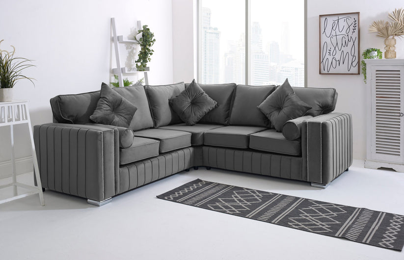 Layla Corner Sofa Dark Grey