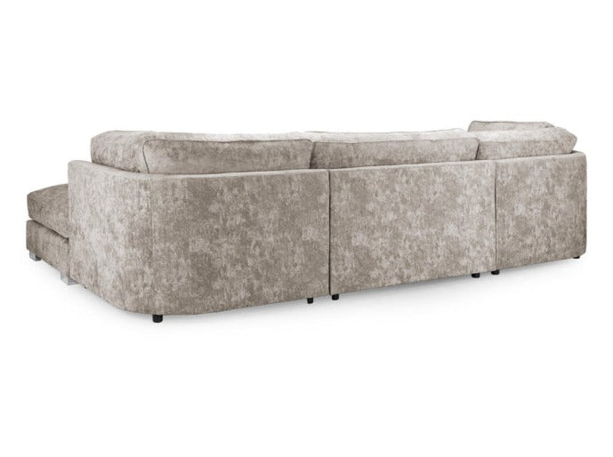 Bishop U Shape Corner Sofa Chenille Mink