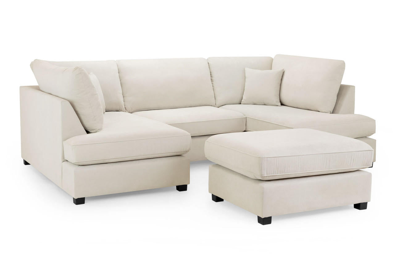 Carnaby Cinema Sofa Bed in Kensington Fabric Beige