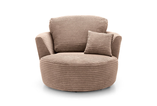 Jumbo Cord Swivel Chair