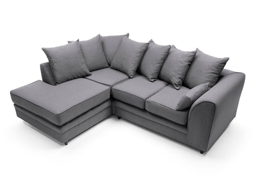 Plush Velvet Corner Sofa