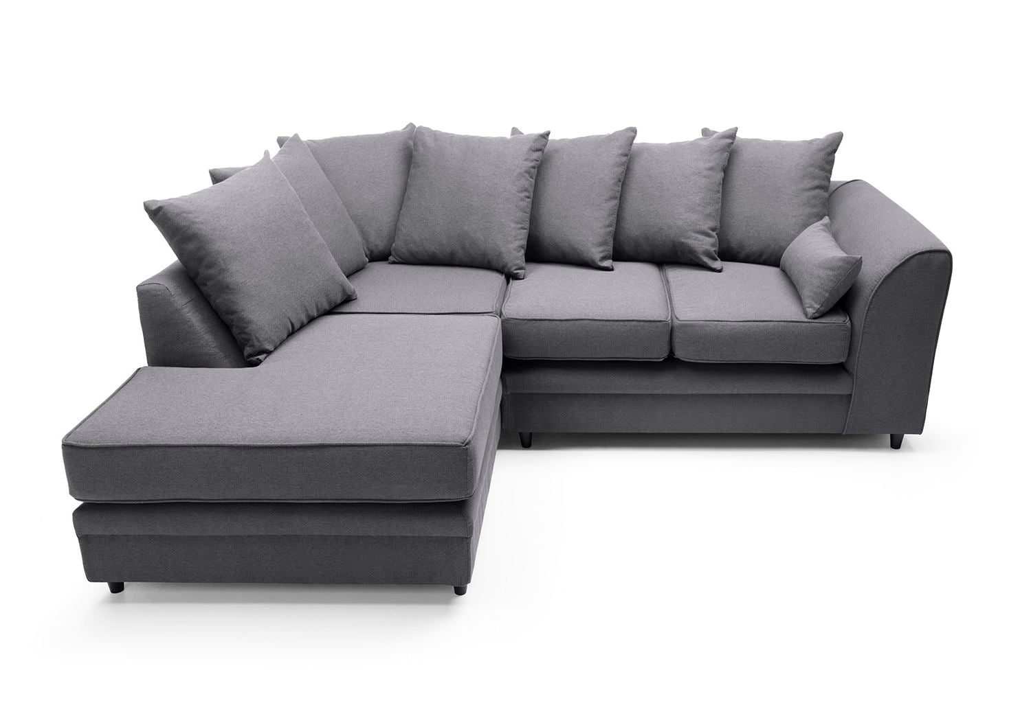 Plush Velvet Corner Sofa