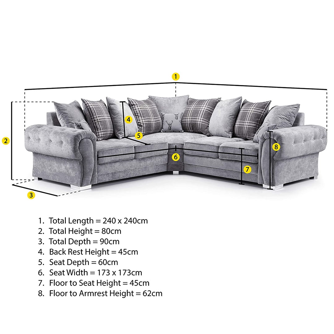 Verona Corner Sofa Mink